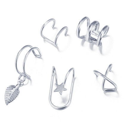 Fashion Exquisite Rhinestone Decor Ear Cuff earring for Woman Ear 2026 Summer New Arrival Christmas Jewelry Gift