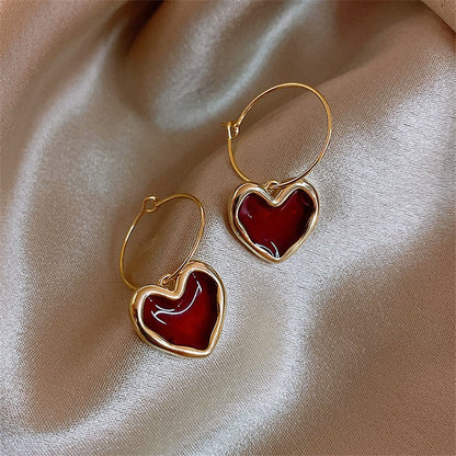 Autumn Winter New Brown Earrings Vintage Matte drop Earrings for women Metal Fashion Statement Dangle Earring 2026 Trend Jewelry