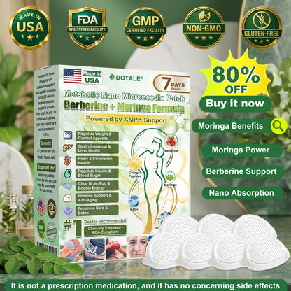 𝑫𝑶𝑻𝑨𝑳𝑬® 𝑴𝒆𝒕𝒂𝒃𝒐𝒍𝒊𝒄 𝑵𝒂𝒏𝒐 𝑴𝒊𝒄𝒓𝒐𝒏𝒆𝒆𝒅𝒍𝒆 𝑷𝒂𝒕𝒄𝒉 (𝐉𝐮𝐬𝐭 𝐨𝐧𝐜𝐞 𝐚 𝐝𝐚𝐲, 𝐯𝐢𝐬𝐢𝐛𝐥𝐞 𝐜𝐡𝐚𝐧𝐠𝐞𝐬 𝐢𝐧 𝟕 𝐝𝐚𝐲𝐬）𝘽𝙚𝙧𝙗𝙚𝙧𝙞𝙣𝙚 + 𝙈𝙤𝙧𝙞𝙣𝙜𝙖 𝙁𝙤𝙧𝙢𝙪𝙡𝙖